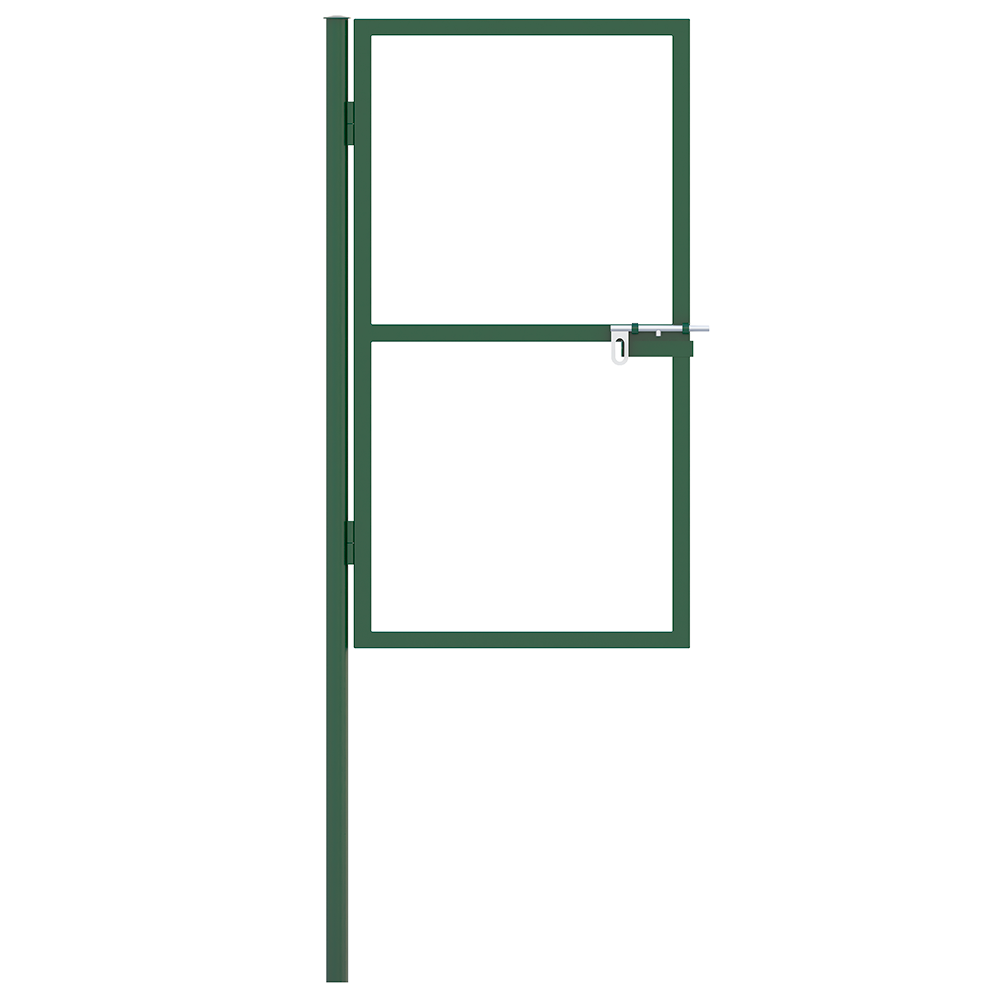 Калитка каркас 1500х800мм (1столб/51мм) зеленый — Стройдеталь