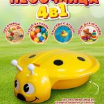 Песочница-бассейн "Божья коровка" с крышкой