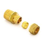 Соединение обжим 15*3/4 НР медь