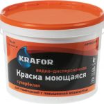 Краска ВД моющаяся Krafor 14кг