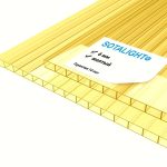 Поликарбонат "Sotalight" 6мм 2100х6000мм (желтый)