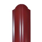 Штакетник 120х1800мм полукруглый (рубиново-красный) 3003