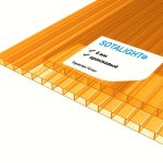 Поликарбонат "Sotalight" 6мм 2100х6000мм (оранжевый)