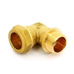 Угол обжимной 15*3/4 НР медь
