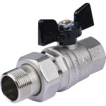 Кран 1/2" вн/нар бабочка