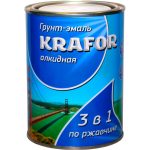 Грунт-эмаль по ржавчине Krafor 0,9кг желтая