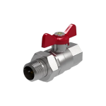 Кран шаров. Royal Thermo OPTIMAL 1" НГ со сгоном бабочка