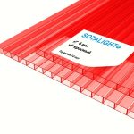 Поликарбонат "Sotalight" 6мм 2100х6000мм (красный)