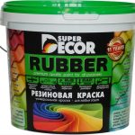 SUPER DECOR Резиновая краска № 05 Алые паруса 12 кг