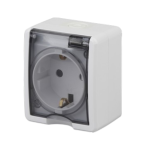 Розетка ЭРА Эксперт 1-ая с/з 16А ОУ  IP54 11-2401-01