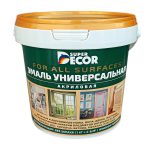 SUPER DECOR Эмаль акрил. №212 Синий 1кг