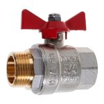 Кран 3/4" вн/н бабочка