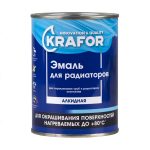 Эмаль для радиаторов Krafor 0,9кг белая