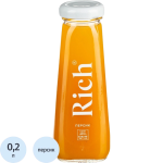 Сок Rich персик стекло 0,2л